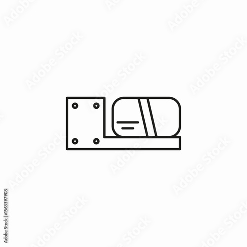 baggage claim belt icon sign vector