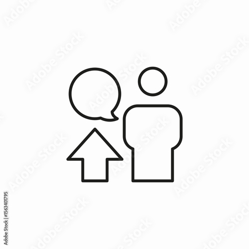 user chat upload icon sign vector