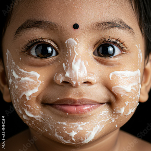 Cheerful Indian Infant with...