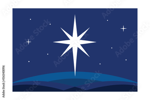 star of bethlehem christmas background