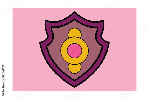 heraldic escutcheon vector design