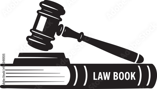 Legal Verdict & Law Book Judgment Silhouette