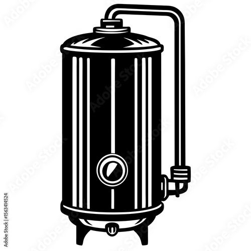 vector illustration of a trash can