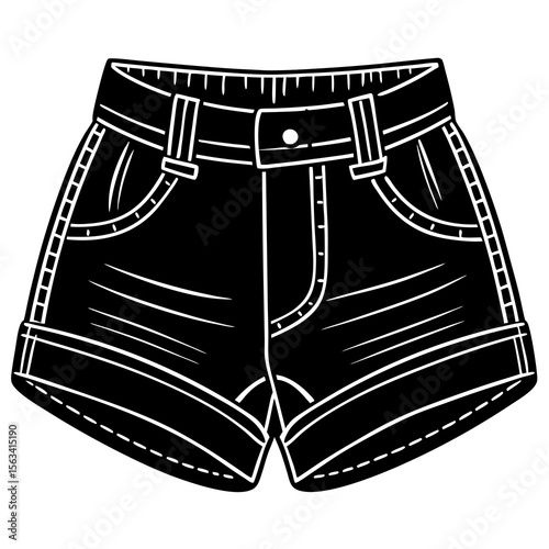 vector illustration of pants