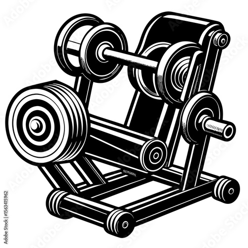 dumbbell isolated on white background