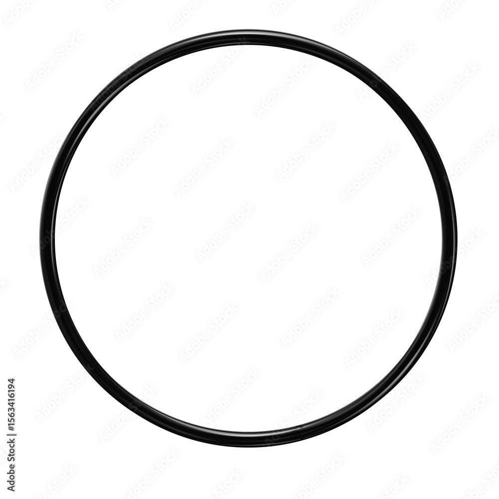 Elegant black circle frame. Elegant black circle frame.