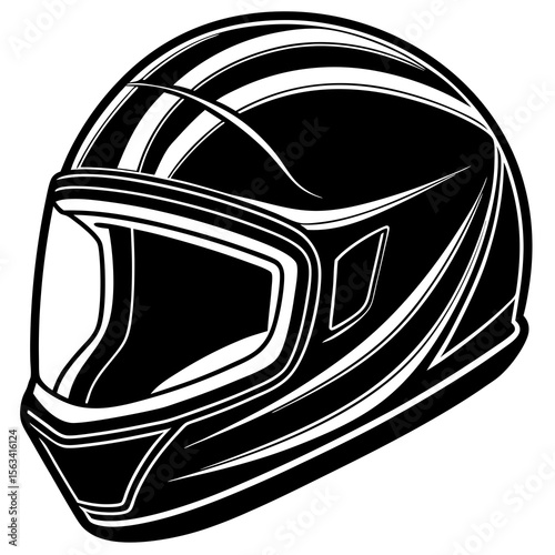black and white helmet