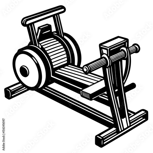 vector illustration of an old bicycle