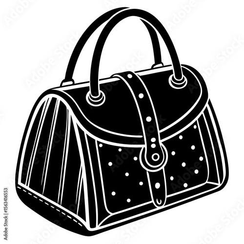 female bag isolated on white