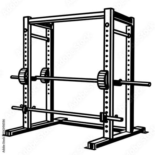 vector illustration of a gym equipment