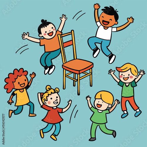 children playing on the playground