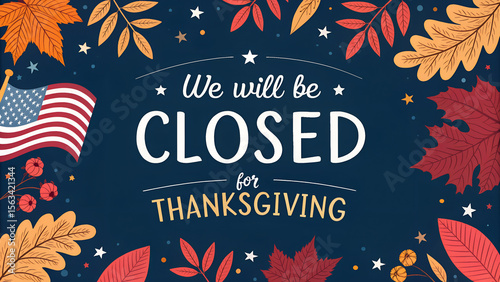 Thanksgiving Closed Sign