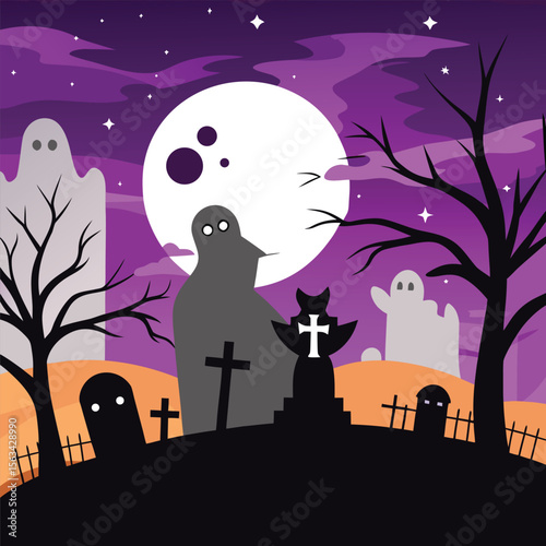 Silhouette Bundle with Halloween Horror Symbols