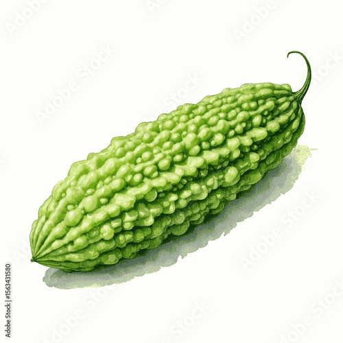 Bitter Essence Chinese bitter isolated watercolor vector illustration svg