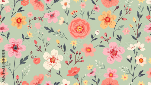 Vintage background. Chamomile wildflowers Drawing engraving Vector