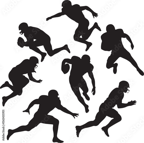 American Football Player Silhouette Bundle – SVG PNG for Cricut

Football Action Silhouettes – Tackle, Throw, Catch Vector Set

Helmet & Touchdown Silhouettes – Sports Clipart for DIY Projects

Americ