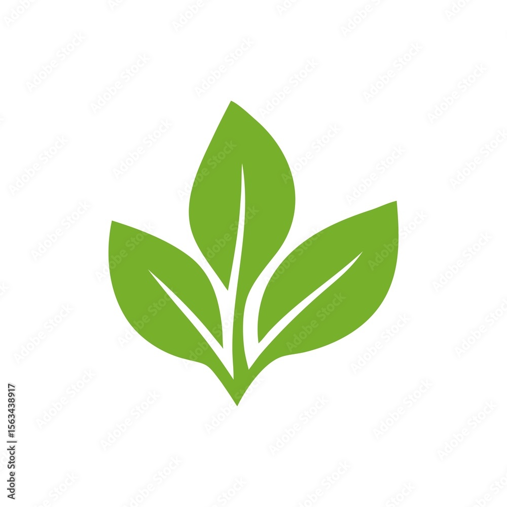 Elegant Green Leaf Logo Emblem Signifying Growth Freshness and Natural Connection Ideal for Sustainable and Organic Brands Elegant Green Leaf Logo Emblem Signifying Growth Freshness and Natural Connection Ideal for Sustainable and Organic Brands