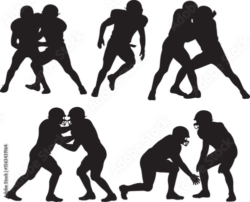 American Football Player Silhouette Bundle – SVG PNG for Cricut

Football Action Silhouettes – Tackle, Throw, Catch Vector Set

Helmet & Touchdown Silhouettes – Sports Clipart for DIY Projects

Americ