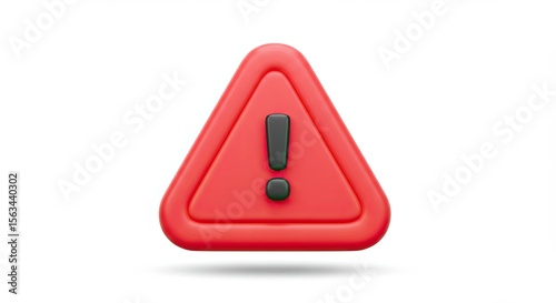 Free Download 3D danger sign icon in red with black exclamation mark on white background

 - GFXLoad