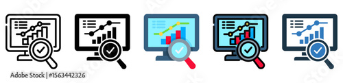Monitoring icon multiple style 