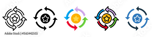 Consistency icon multiple style 