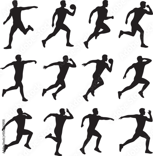 American Football Player Silhouette Bundle – SVG PNG for Cricut

Football Action Silhouettes – Tackle, Throw, Catch Vector Set

Helmet & Touchdown Silhouettes – Sports Clipart for DIY Projects

Americ