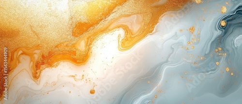 Wallpaper Mural colorful gold and grunge and white abstract liquid marble texture background Torontodigital.ca