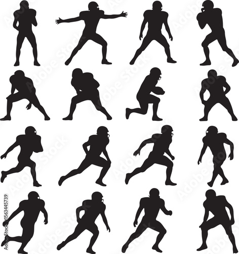 American Football Player Silhouette Bundle – SVG PNG for Cricut

Football Action Silhouettes – Tackle, Throw, Catch Vector Set

Helmet & Touchdown Silhouettes – Sports Clipart for DIY Projects

Americ