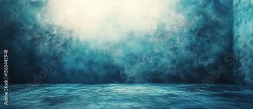 Wallpaper Mural vintage blur abstract soft blue studio and wall background Torontodigital.ca