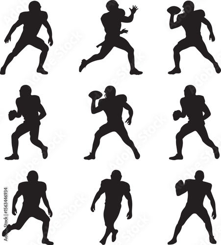 American Football Player Silhouette Bundle – SVG PNG for Cricut

Football Action Silhouettes – Tackle, Throw, Catch Vector Set

Helmet & Touchdown Silhouettes – Sports Clipart for DIY Projects

Americ