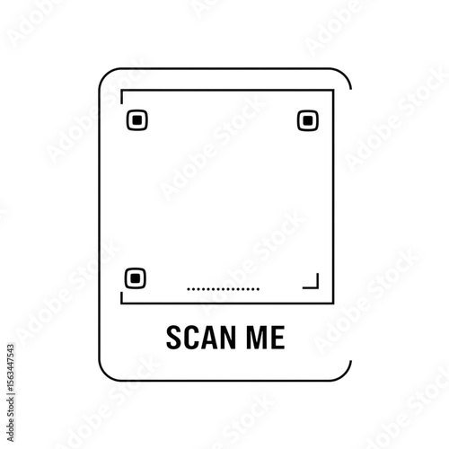 Modern QR Code symbol ready for scanning, a graphic element perfect for website design, app interfaces, and marketing materials.