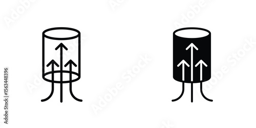 Air suction icon symbol logo graphic design element. EPS10