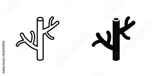 Blood vessel icon symbol logo graphic design element. EPS10