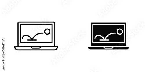 Bounce rate icon symbol logo graphic design element. EPS10