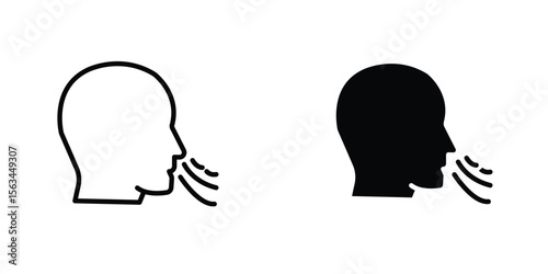 Breath icon symbol logo graphic design element. EPS10