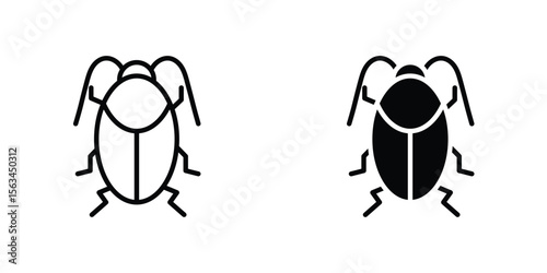 Cockroach icon symbol logo graphic design element. EPS10