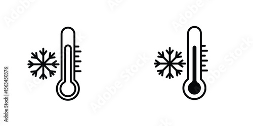 Cold icon symbol logo graphic design element. EPS10