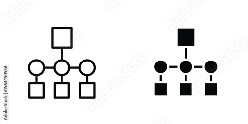 Consolidation icon symbol logo graphic design element. EPS10