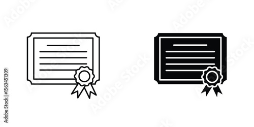 Diploma icon symbol logo graphic design element. EPS10