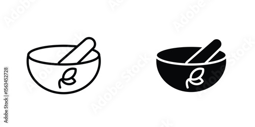 Herbal medicine icon symbol logo graphic design element. EPS10