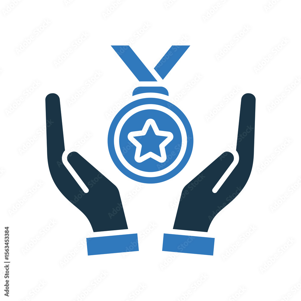 Obraz premium Excellence mixed color icon