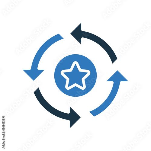 Consistency mixed color icon