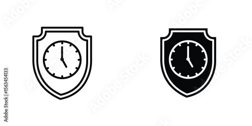 Long term icon symbol logo graphic design element. EPS10