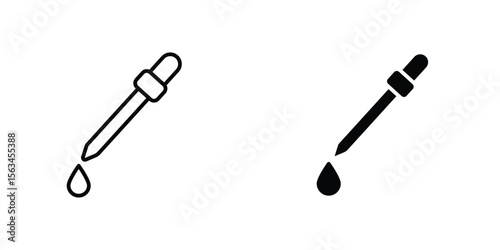 Pipette icon symbol logo graphic design element. EPS10