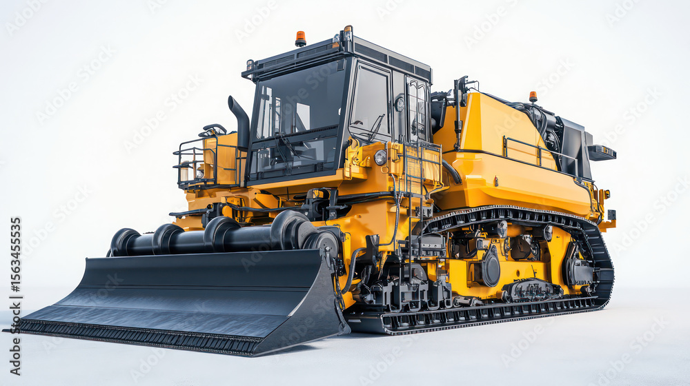 Fototapeta premium Powerful heavy equipment built for extreme tasks in construction or mining.