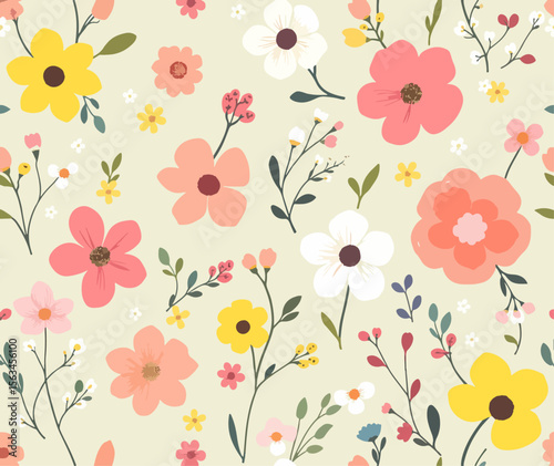 Seamless Stylish Wallpaper. You can use this repeating pattern to fill your own custom shapes and backgrounds.
