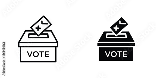 Referendum icon symbol logo graphic design element. EPS10