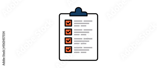 Checklist on clipboard with tasks completed, planning, schedule, to do list