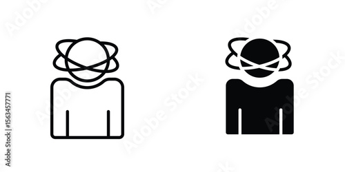 Stress icon symbol logo graphic design element. EPS10