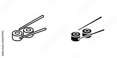 Sushi icon symbol logo graphic design element. EPS10